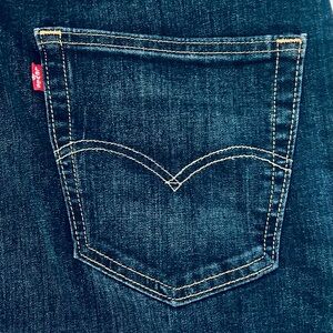 Levis Men’s 40 X36 Dark Blue #541 Straight Leg High Rise Long Stretch Denim